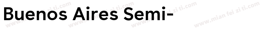 Buenos Aires Semi字体转换